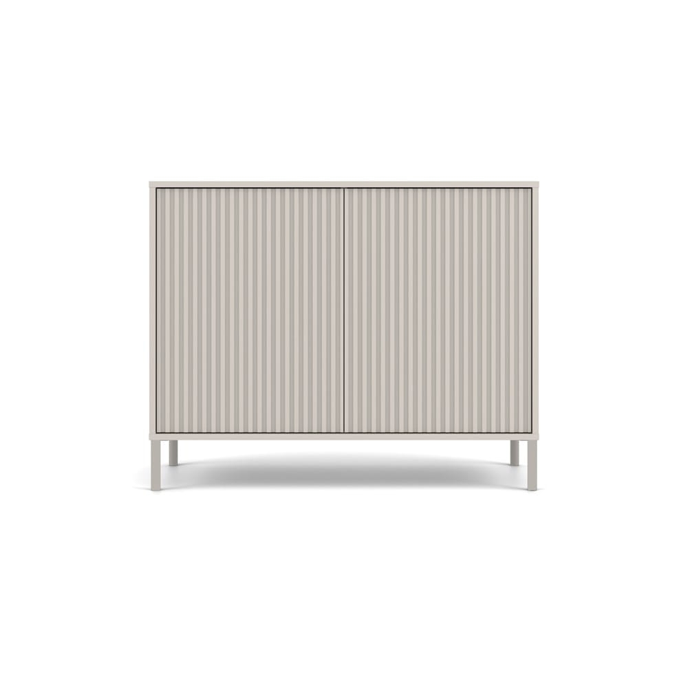 Komoda KAMARO 2D SLIM KASZMIR Lamele Front Ryflowany