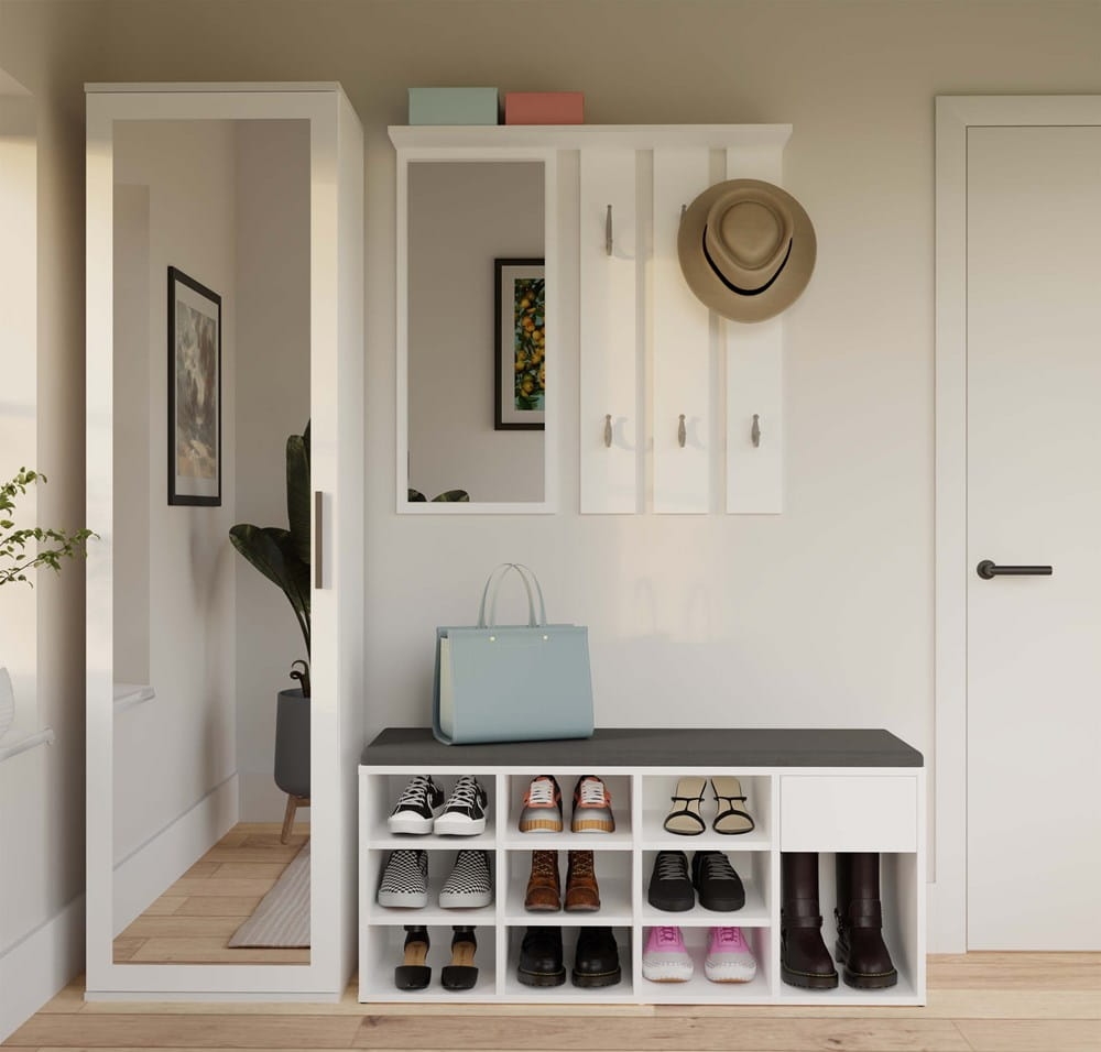 Szafka na obuwie otwarta TALLIN BIAŁY