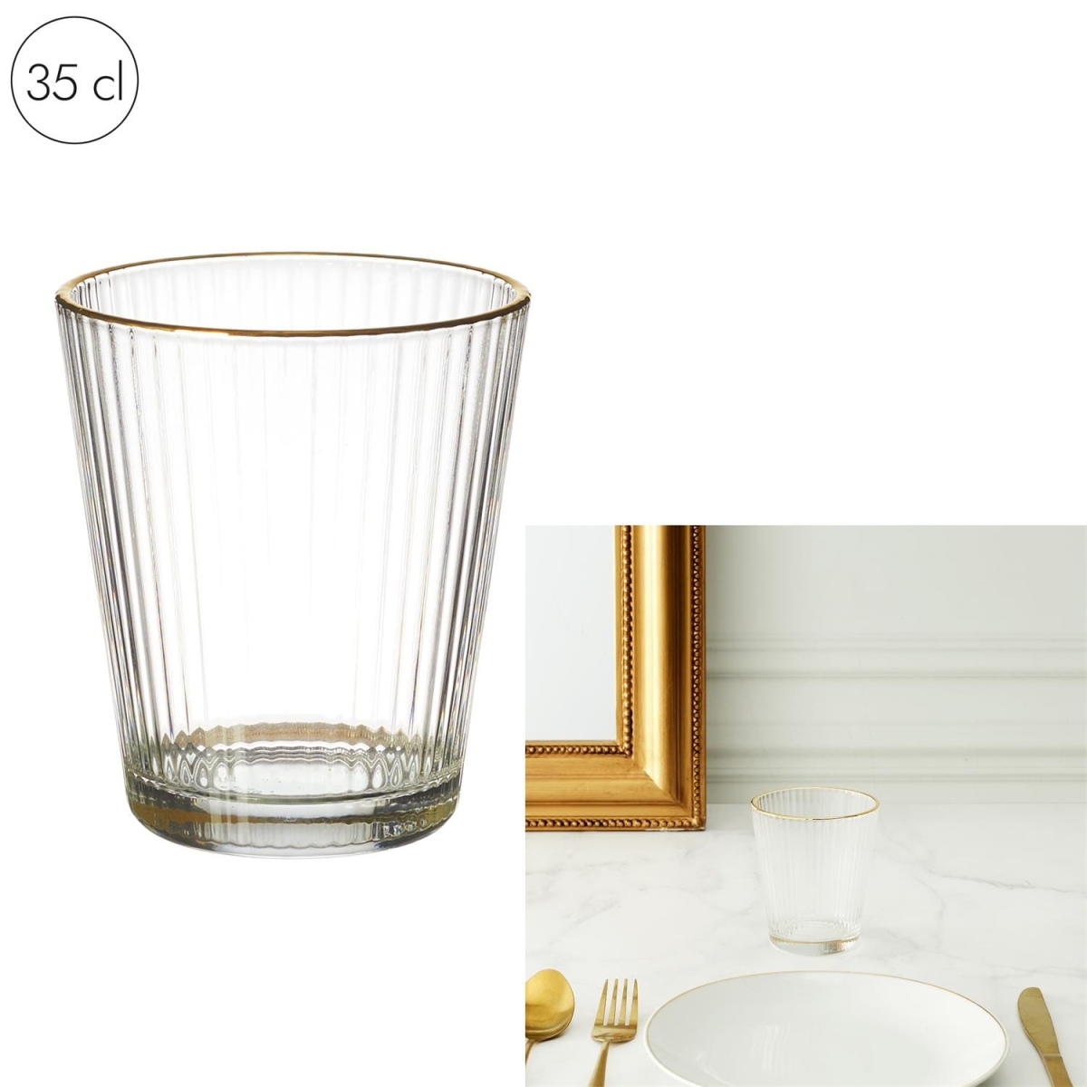 Szklanka Gold Edge 300ml