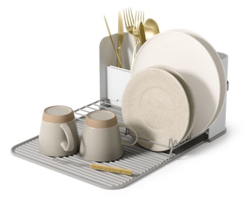 Suszarka do naczyń biało-szara Sling Umbra