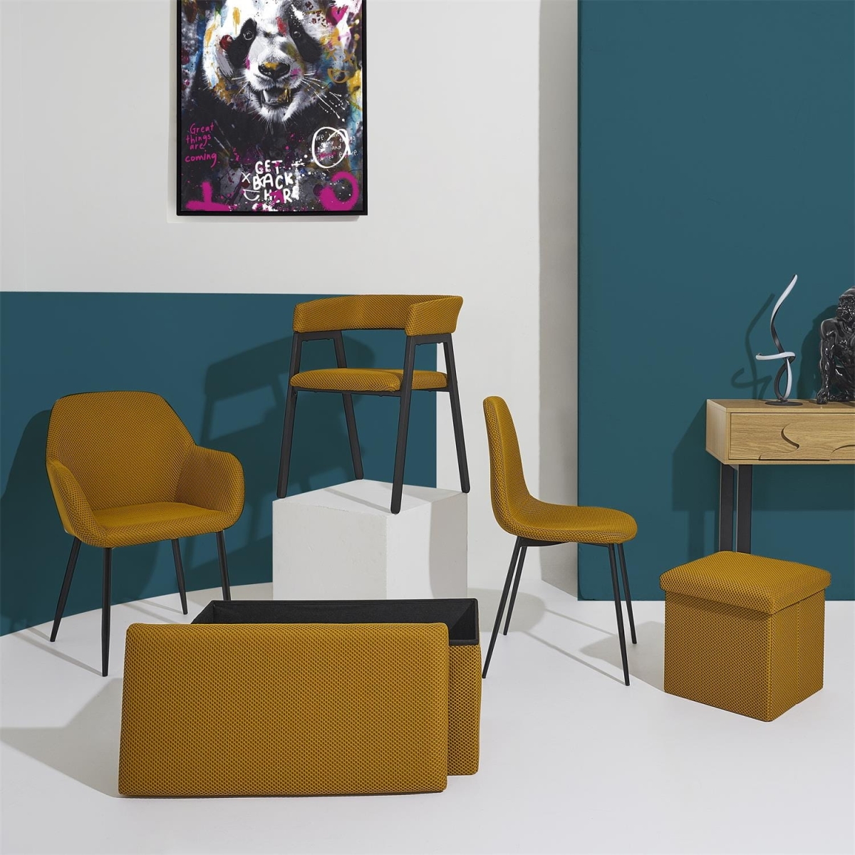 Pufa Velse Atom żółta