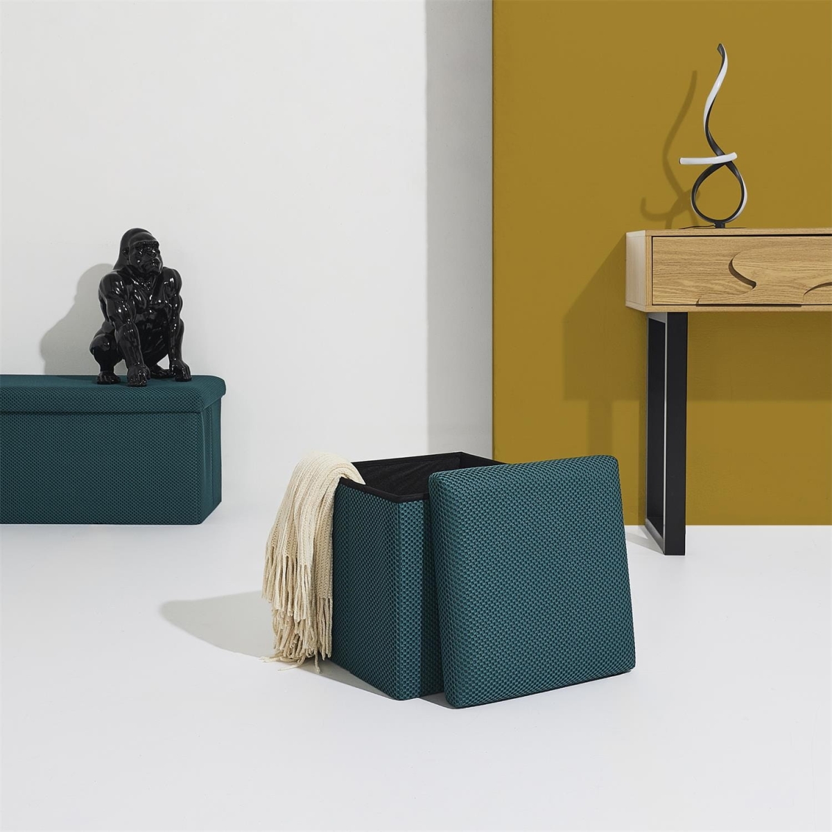 Pufa Vels Atom turkusowa