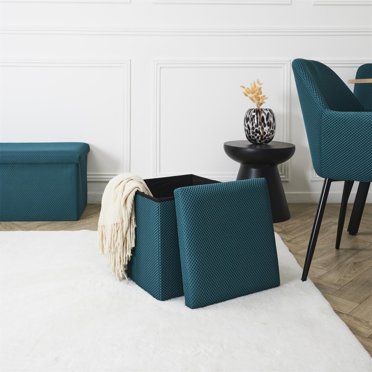 Pufa Vels Atom turkusowa