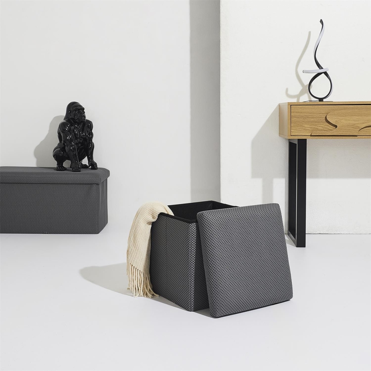 Pufa Vels Atom szara