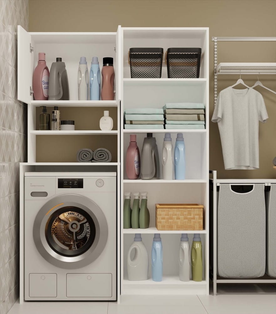 Słupek łazienkowy Pola MULTI BIAŁY