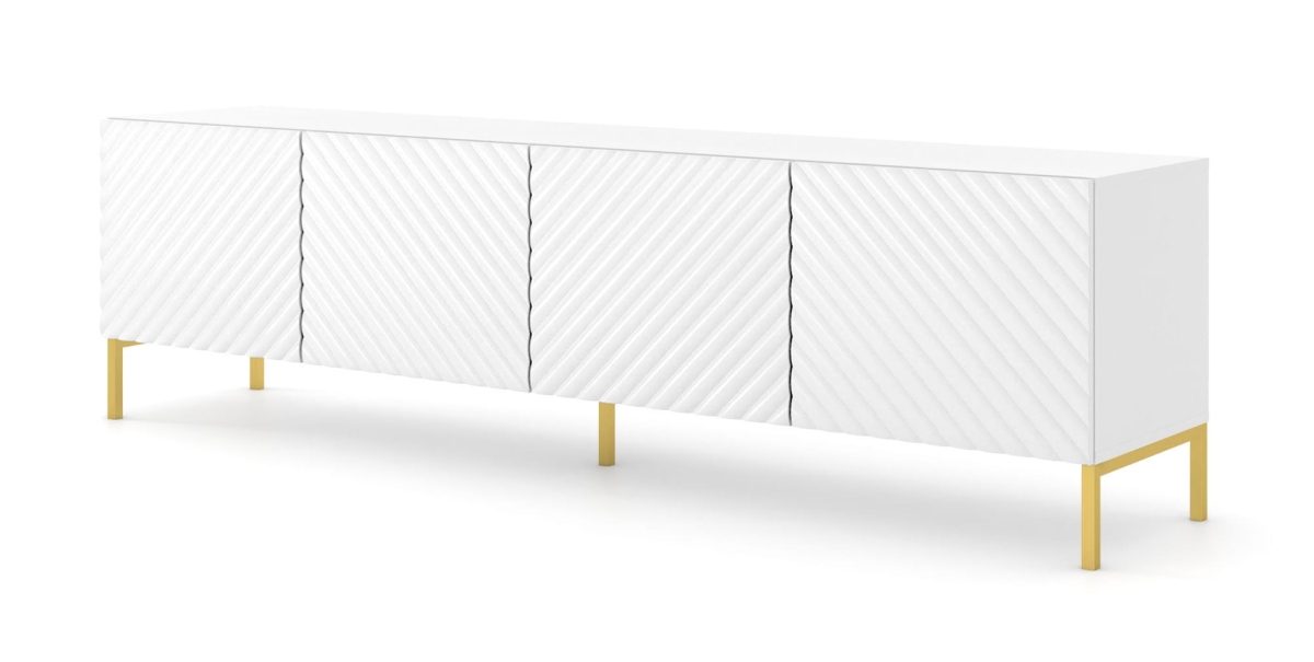 Szafka RTV Surf 200 4D biały połysk