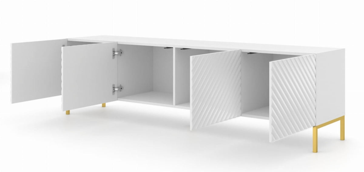 Szafka RTV Surf 200 4D biały połysk