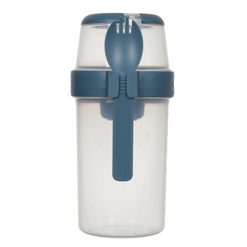 Lunch box z 3 przegródkami niebieski