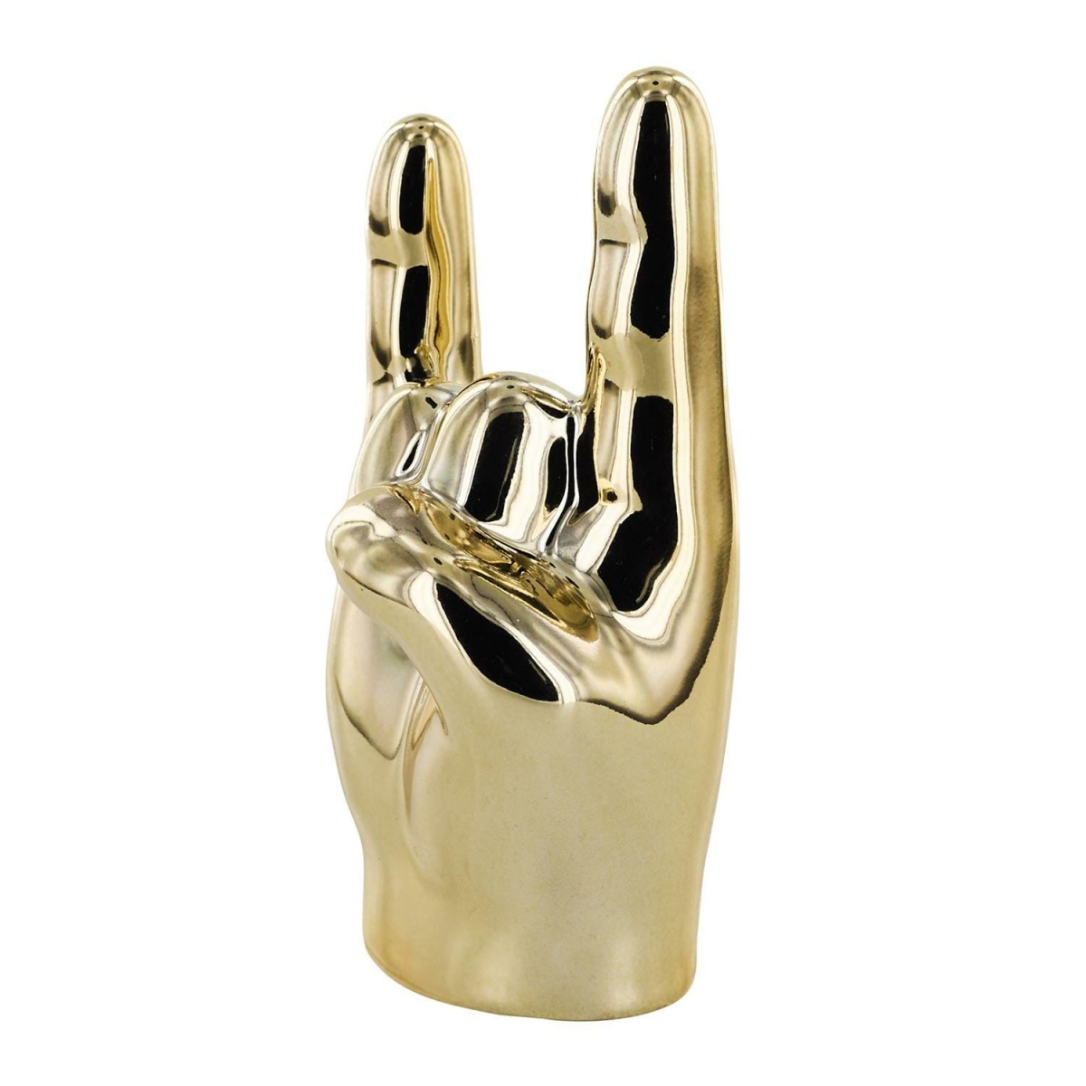 Dekoracja, figurka Dłoń mała Rock and Roll złota