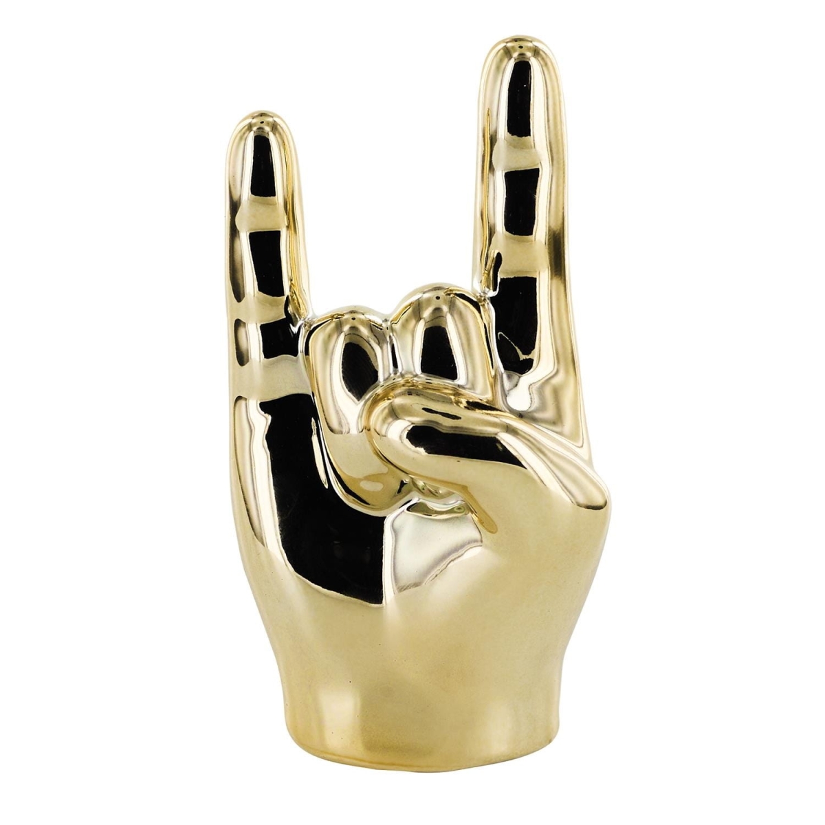 Dekoracja, figurka Dłoń mała Rock and Roll złota