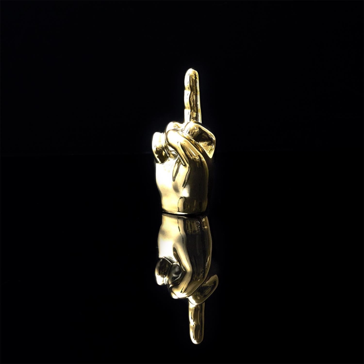 Dekoracja, figurka Dłoń mała 1 palec złota