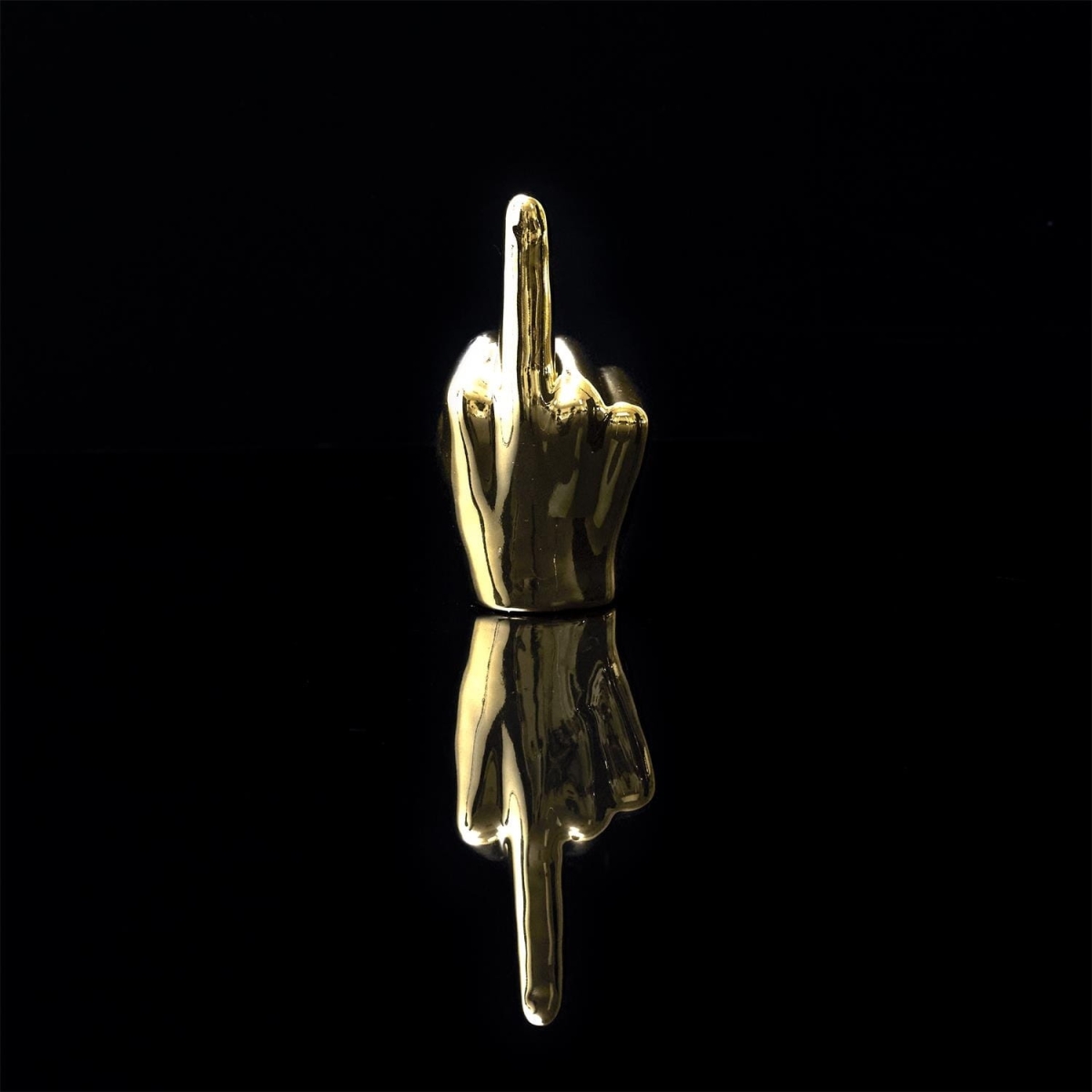 Dekoracja, figurka Dłoń mała 1 palec złota