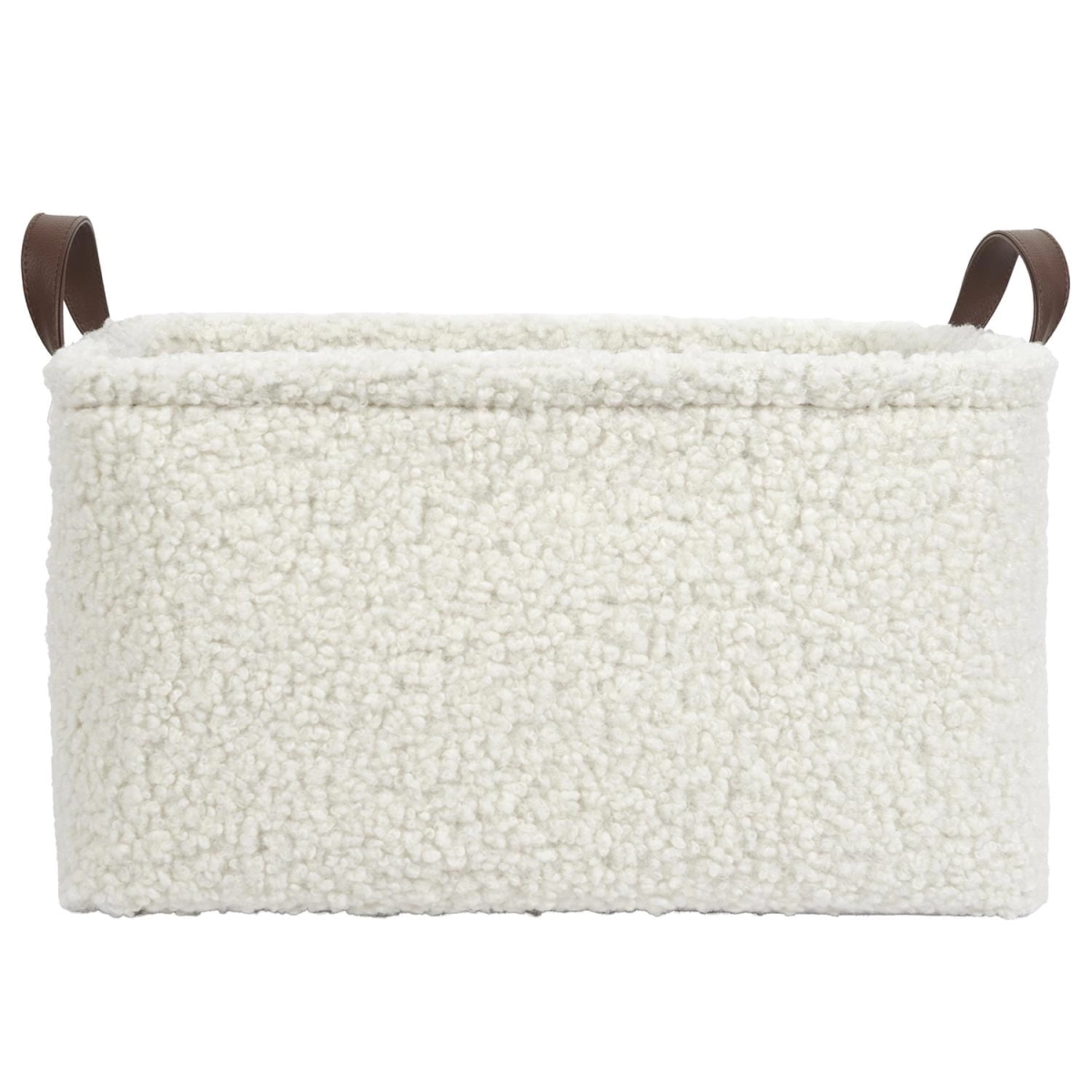 Zestaw 3 koszy Boucle kremowe