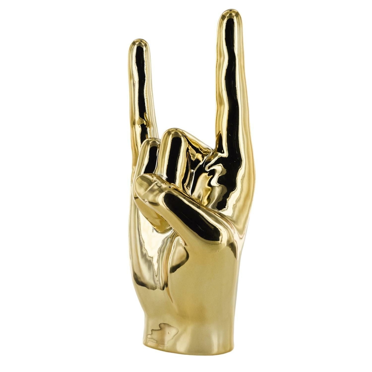 Dekoracja, figurka Dłoń Rock and Roll złota