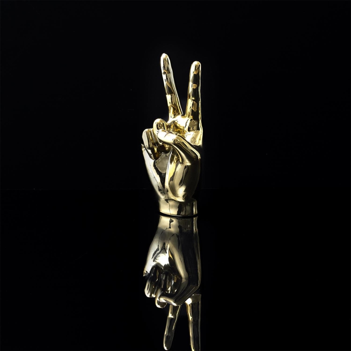 Dekoracja, figurka Dłoń Victoria złota