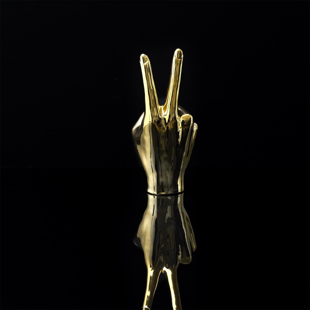 Dekoracja, figurka Dłoń Victoria złota