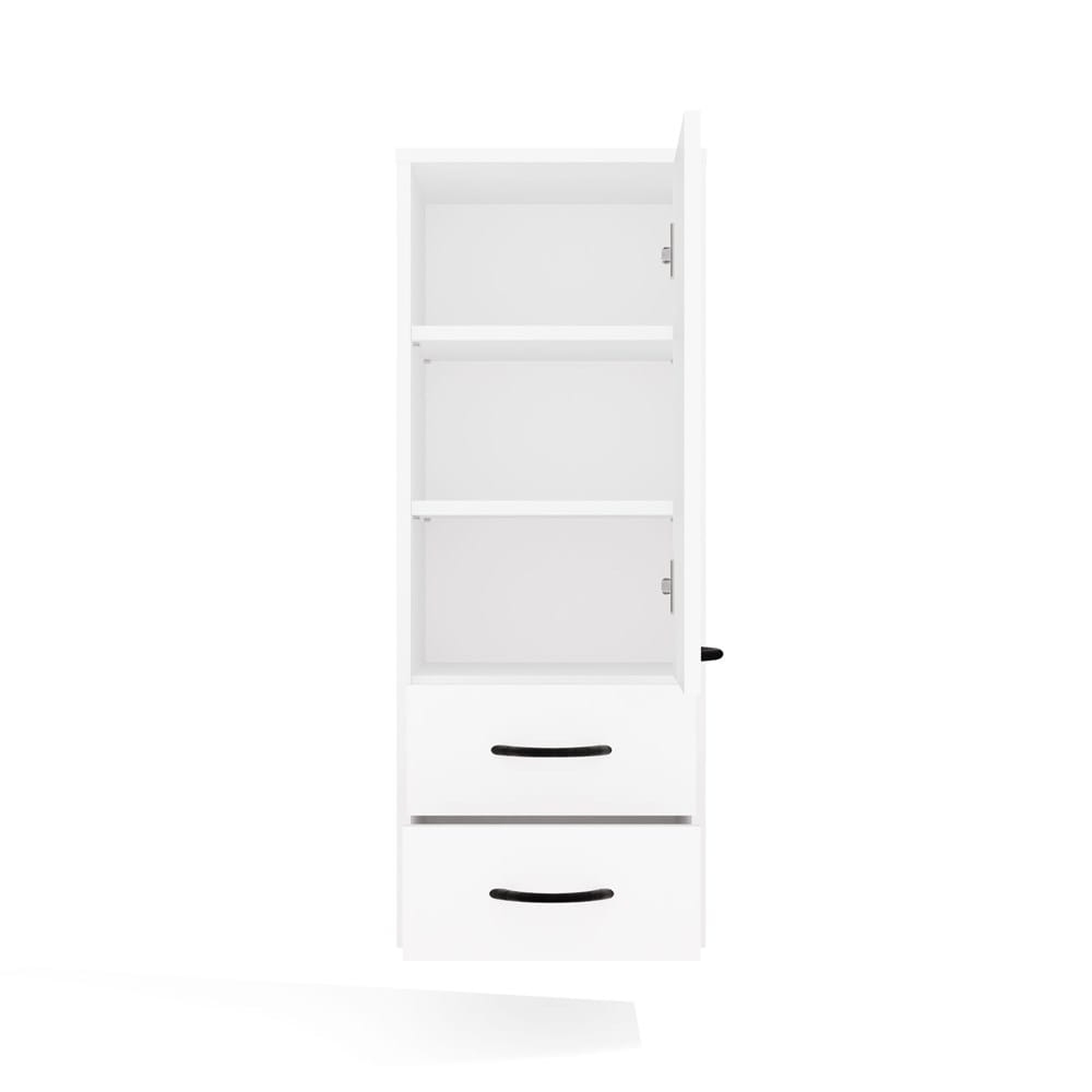 Szafka Łazienkowa Wisząca NINA W1D2S BIAŁY 2 Szuflady 3 Pólki