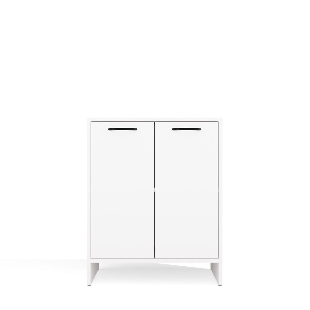 Szafka Łazienkowa NINA 2DUM BIAŁY 2 Drzwi Półki Regał Pod Umywalkę