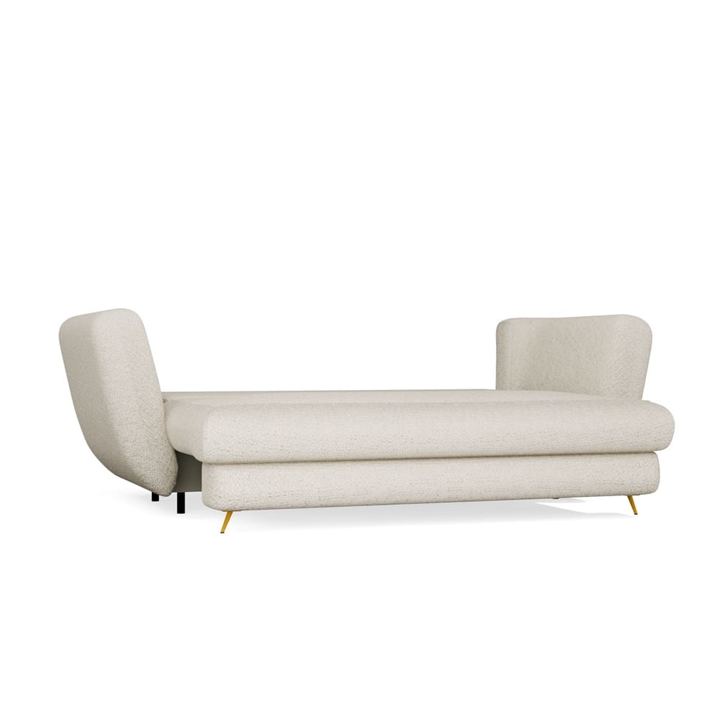 SOFA SARIS BEŻOWY NOGA ZŁOTA