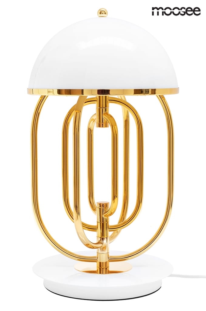 MOOSEE lampa stołowa BOTTEGA złota / biała