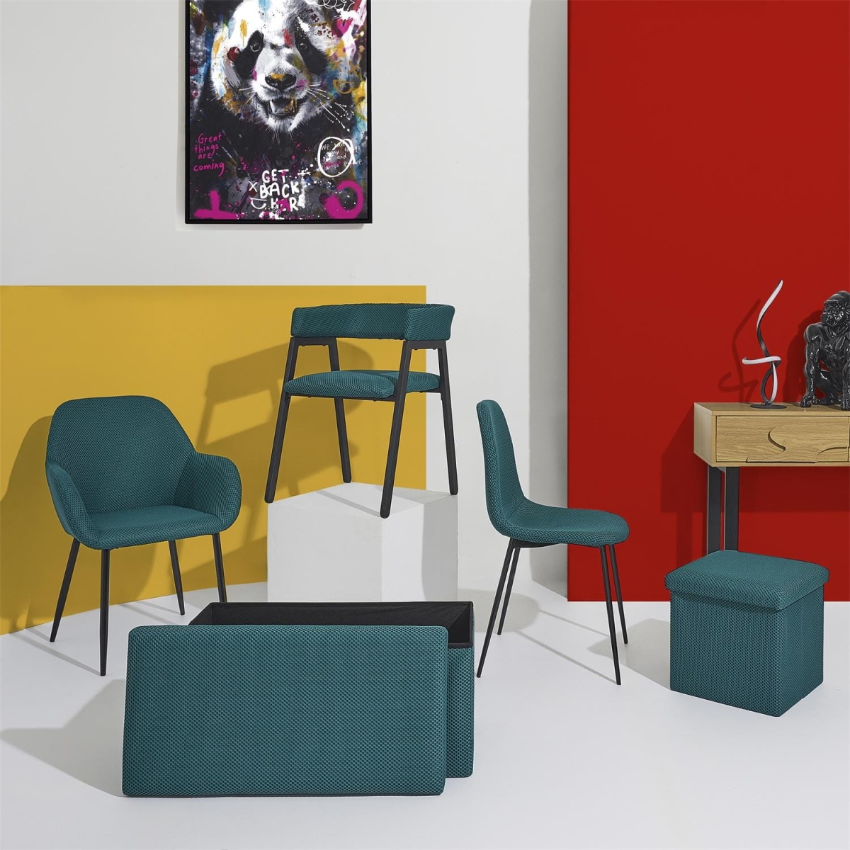 Krzesło Lavia turkusowe