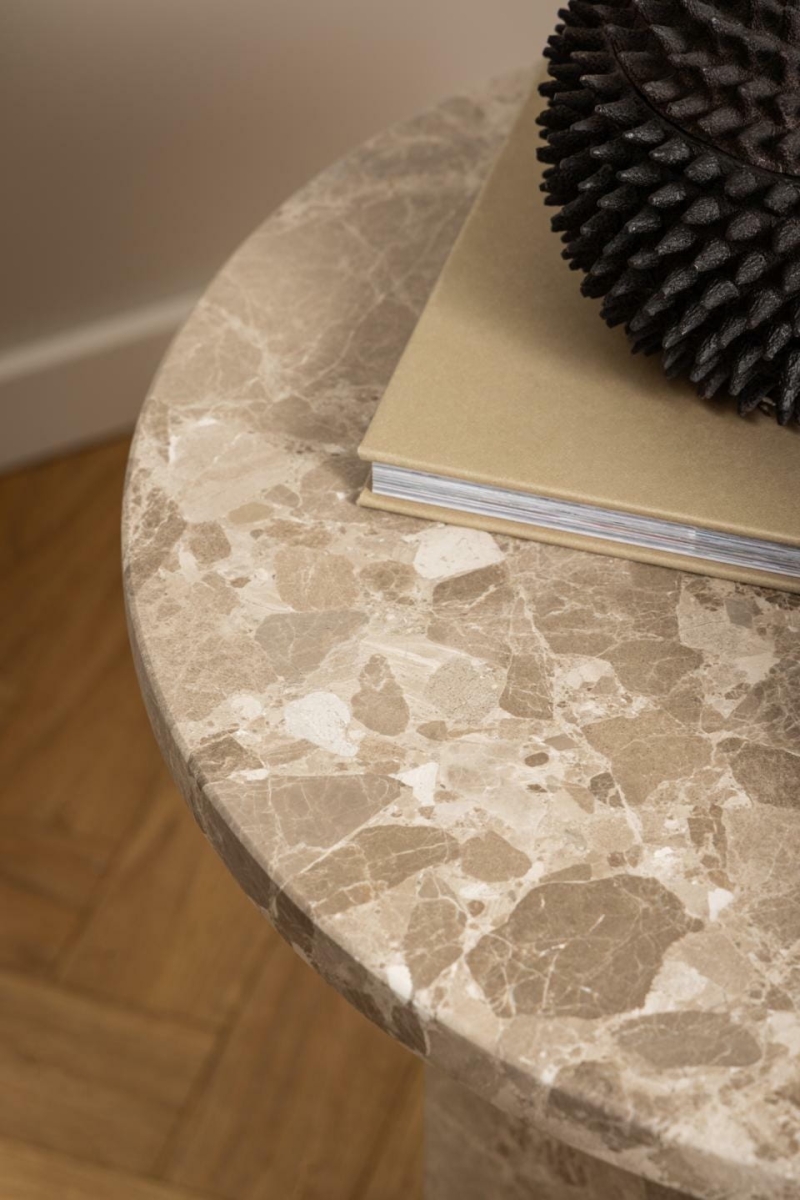 Stolik Naxos marmur brązowy