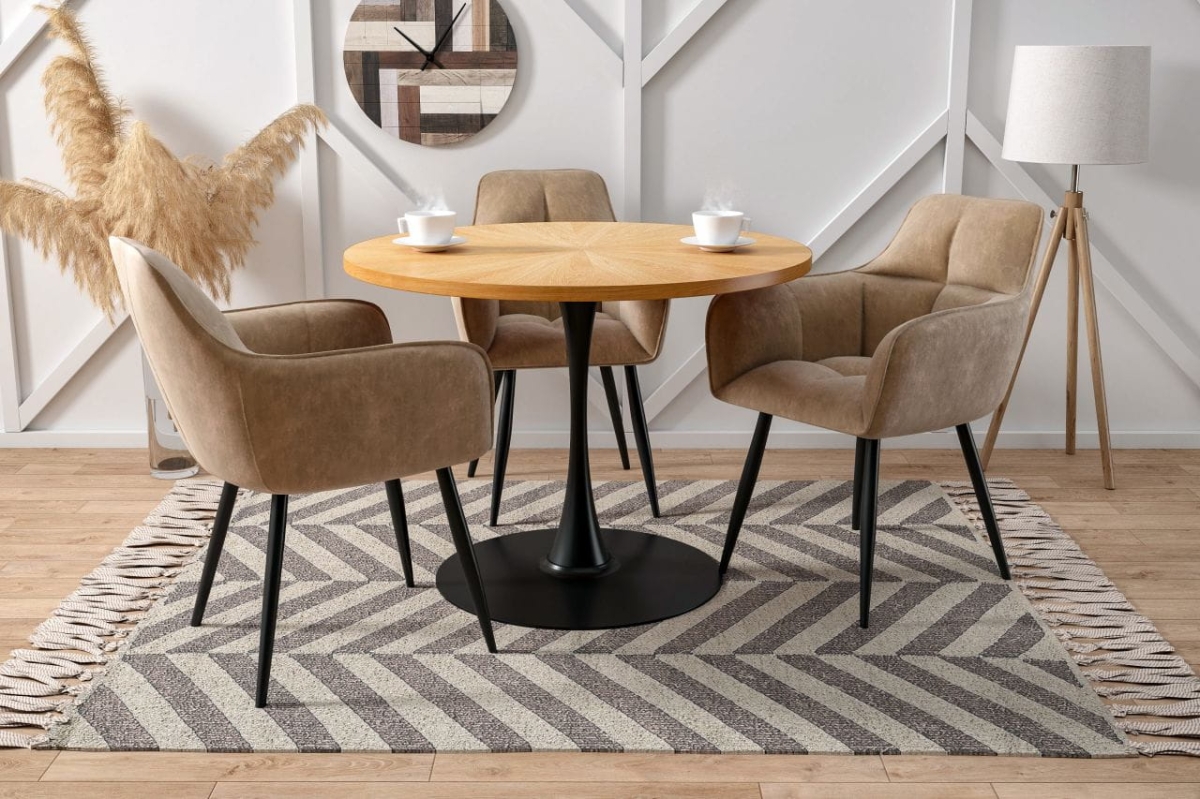 Stół okrągły (dąb naturalny) Fi100