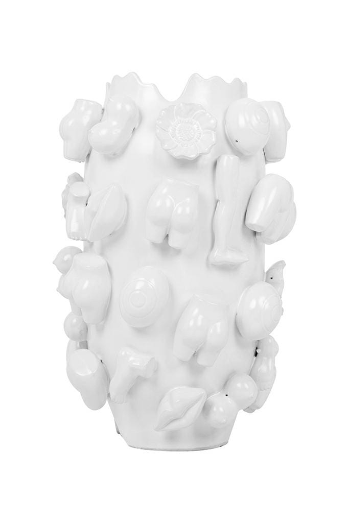 KARE wazon dekoracyjny BODY PARTS 37 cm biały