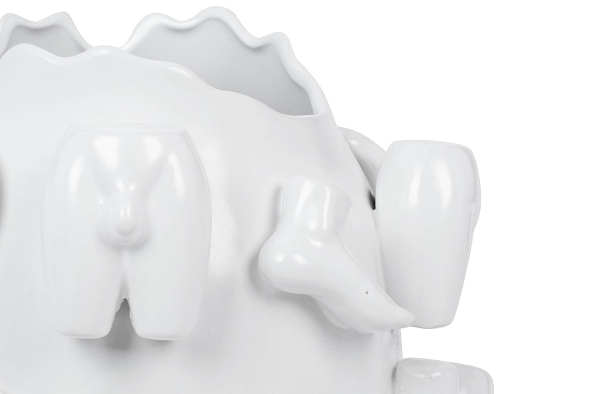 KARE wazon dekoracyjny BODY PARTS 37 cm biały