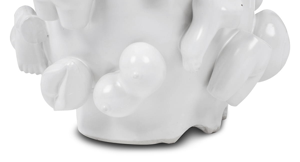KARE wazon dekoracyjny BODY PARTS 37 cm biały
