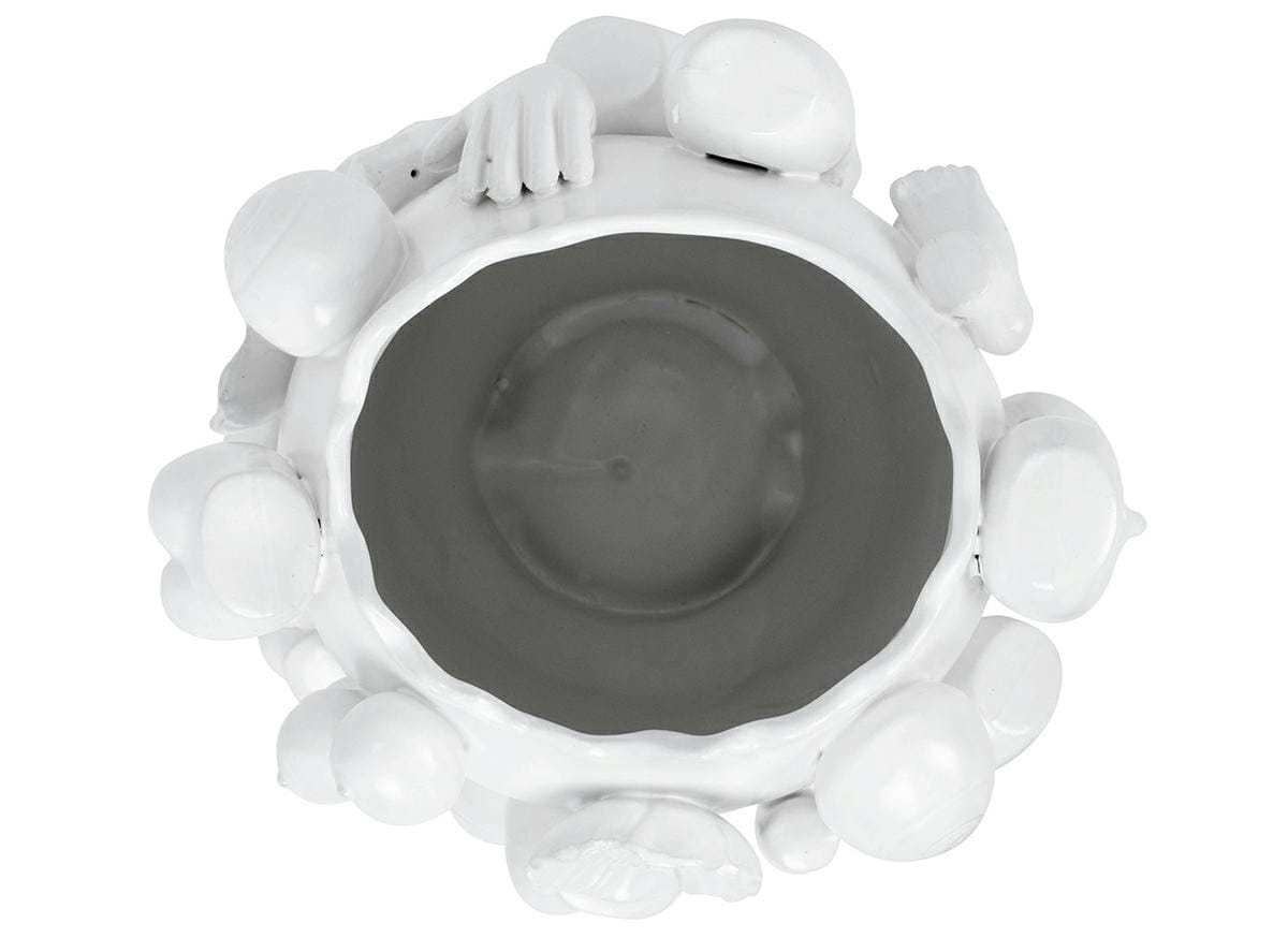 KARE wazon dekoracyjny BODY PARTS 37 cm biały