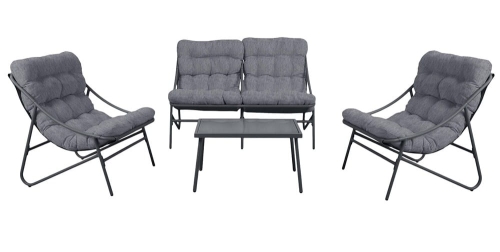 Zestaw mebli ogrodowych 4-osobowy, na taras Vibe