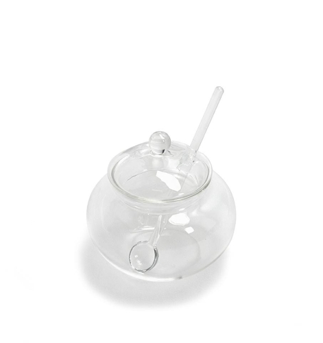 Mini cukiernica z łyżeczką transparentna SHP JAR 