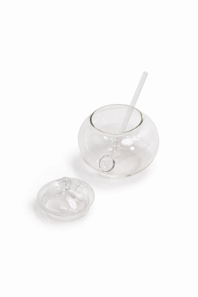 Mini cukiernica z łyżeczką SHP JAR transparentna