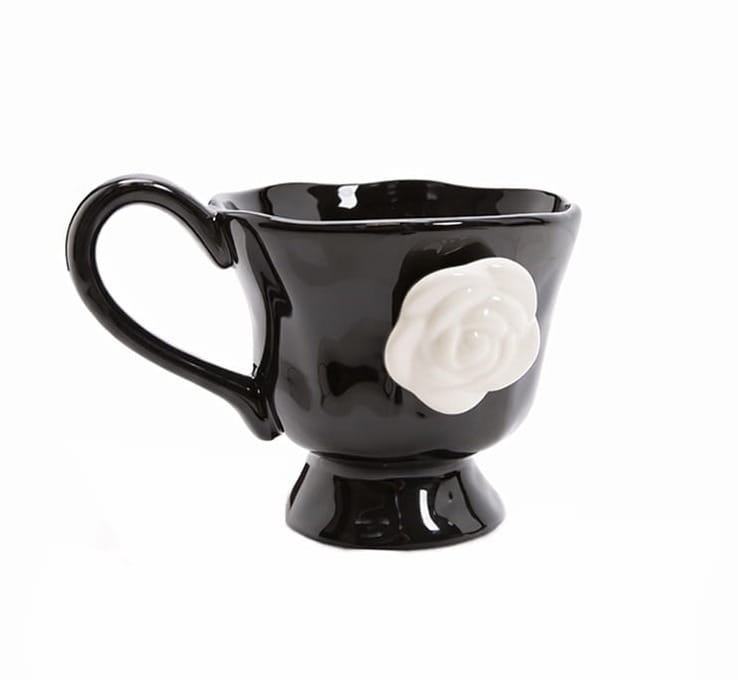 Kubek SHP BIAŁA RÓŻA czarny