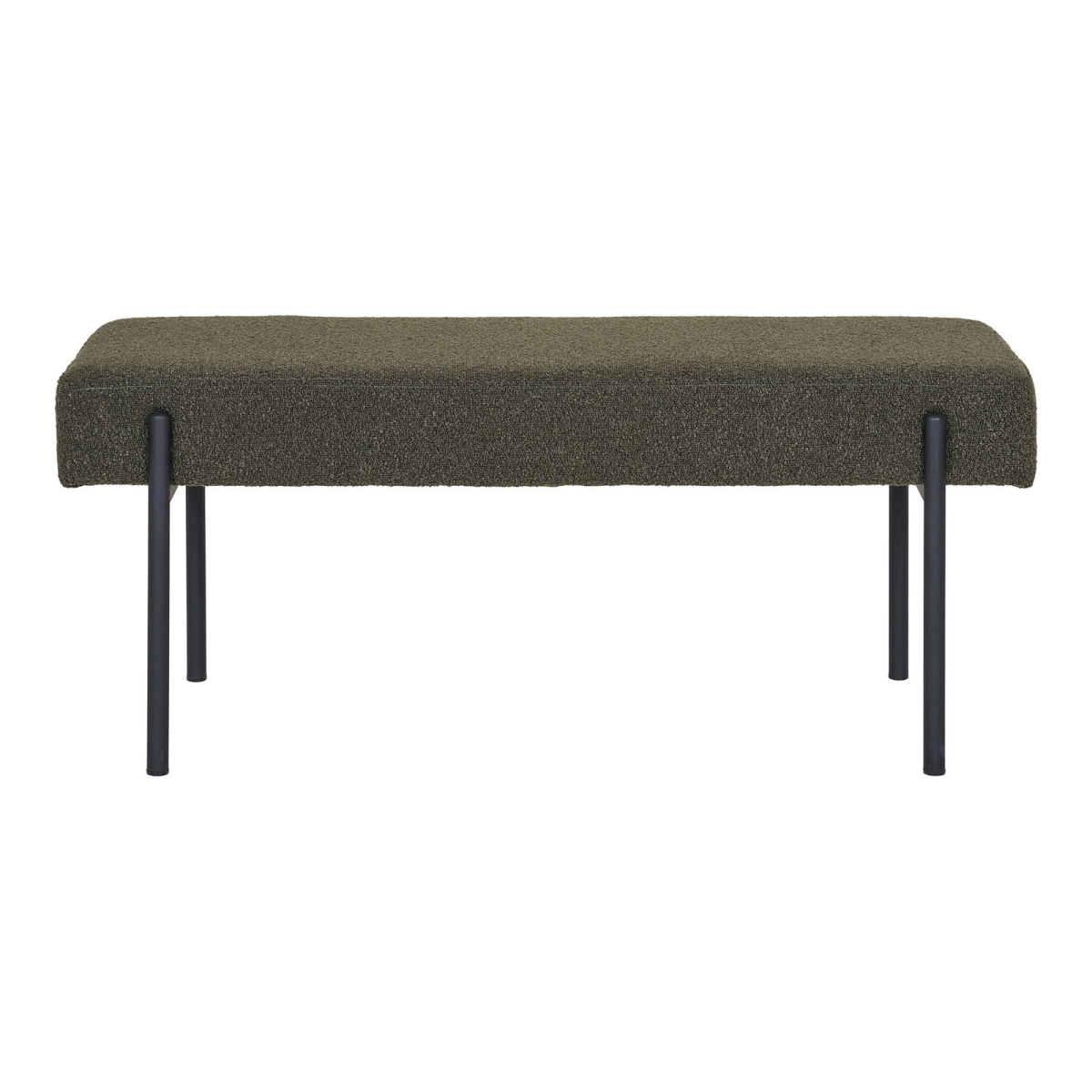 Ławka Swindon boucle zielona/czarna
