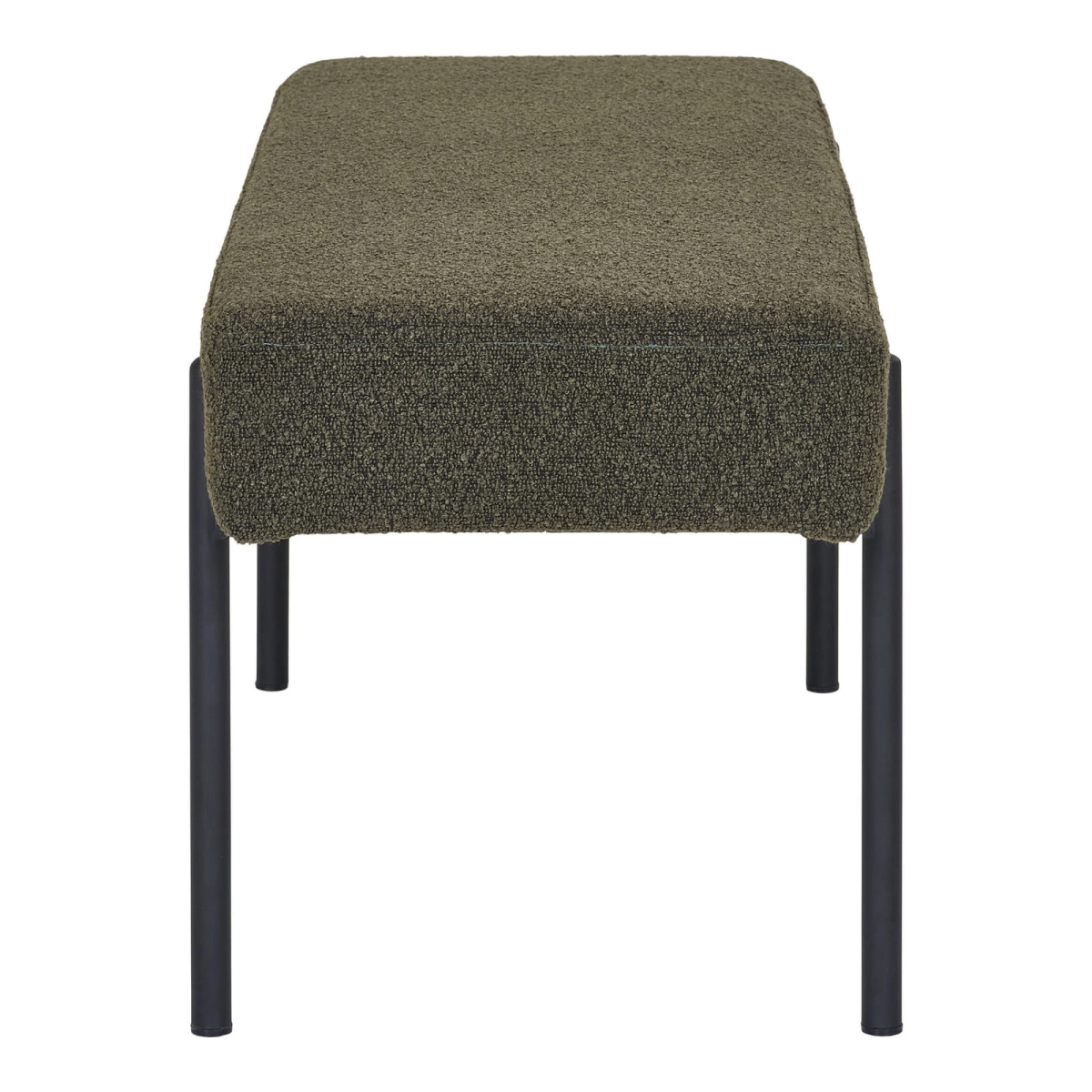 Ławka Swindon boucle zielona/czarna