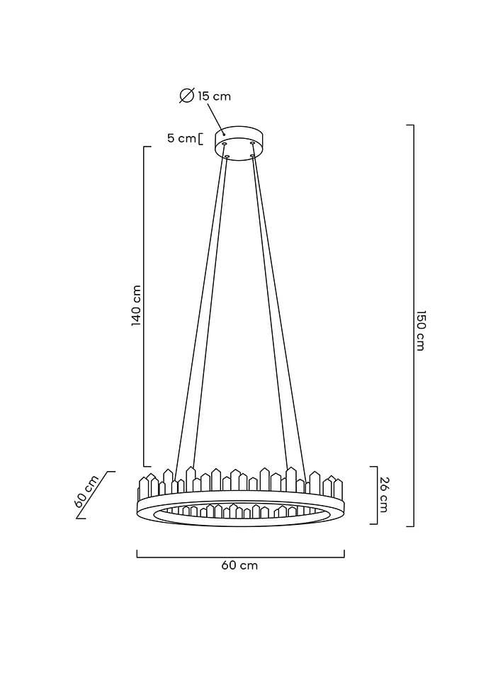 MOOSEE lampa wisząca NENUFAR złota