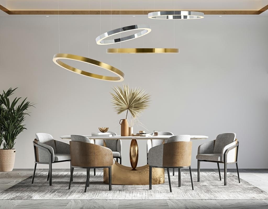 MOOSEE lampa wisząca RING 60 srebrna