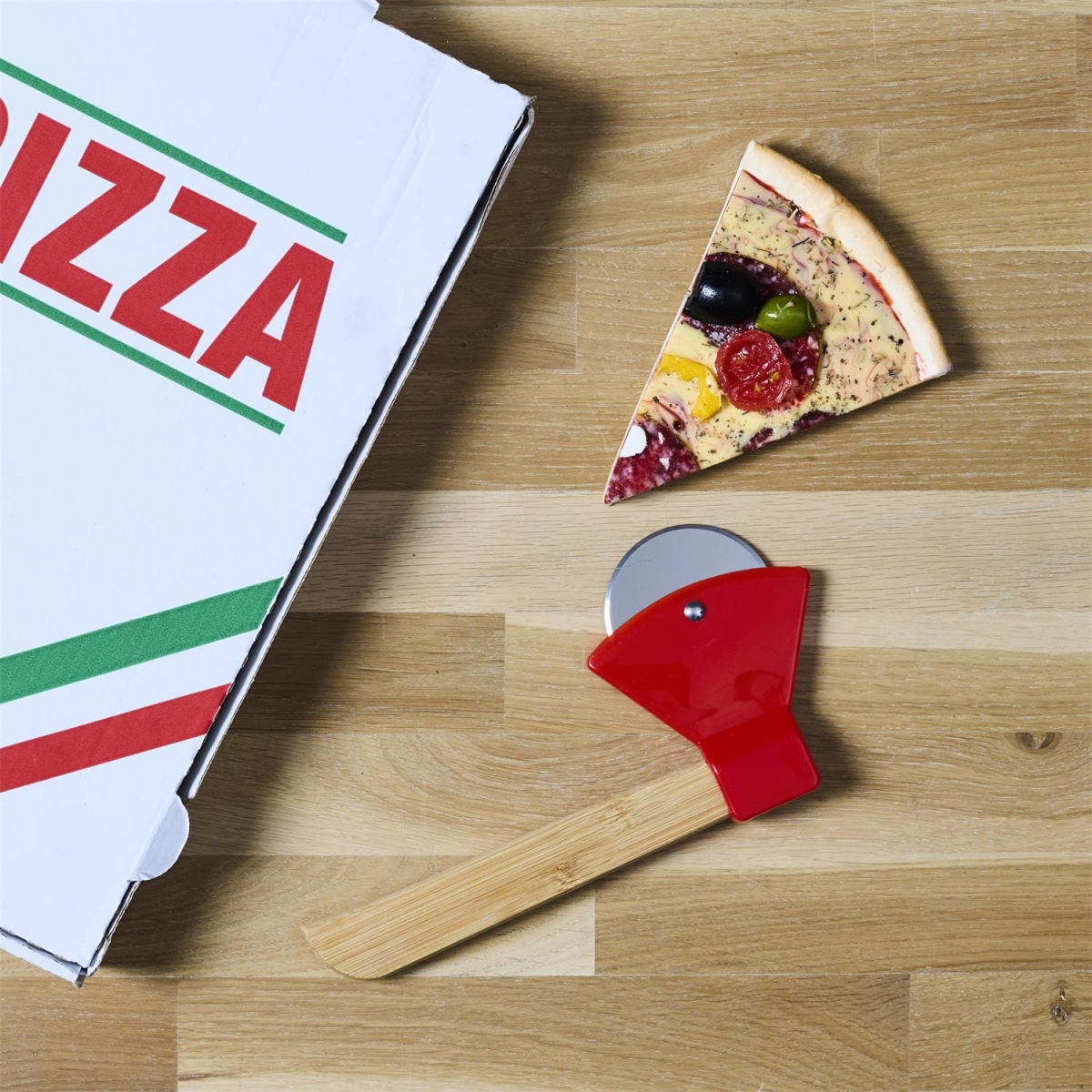 Nóż do pizzy Siekierka czerwony