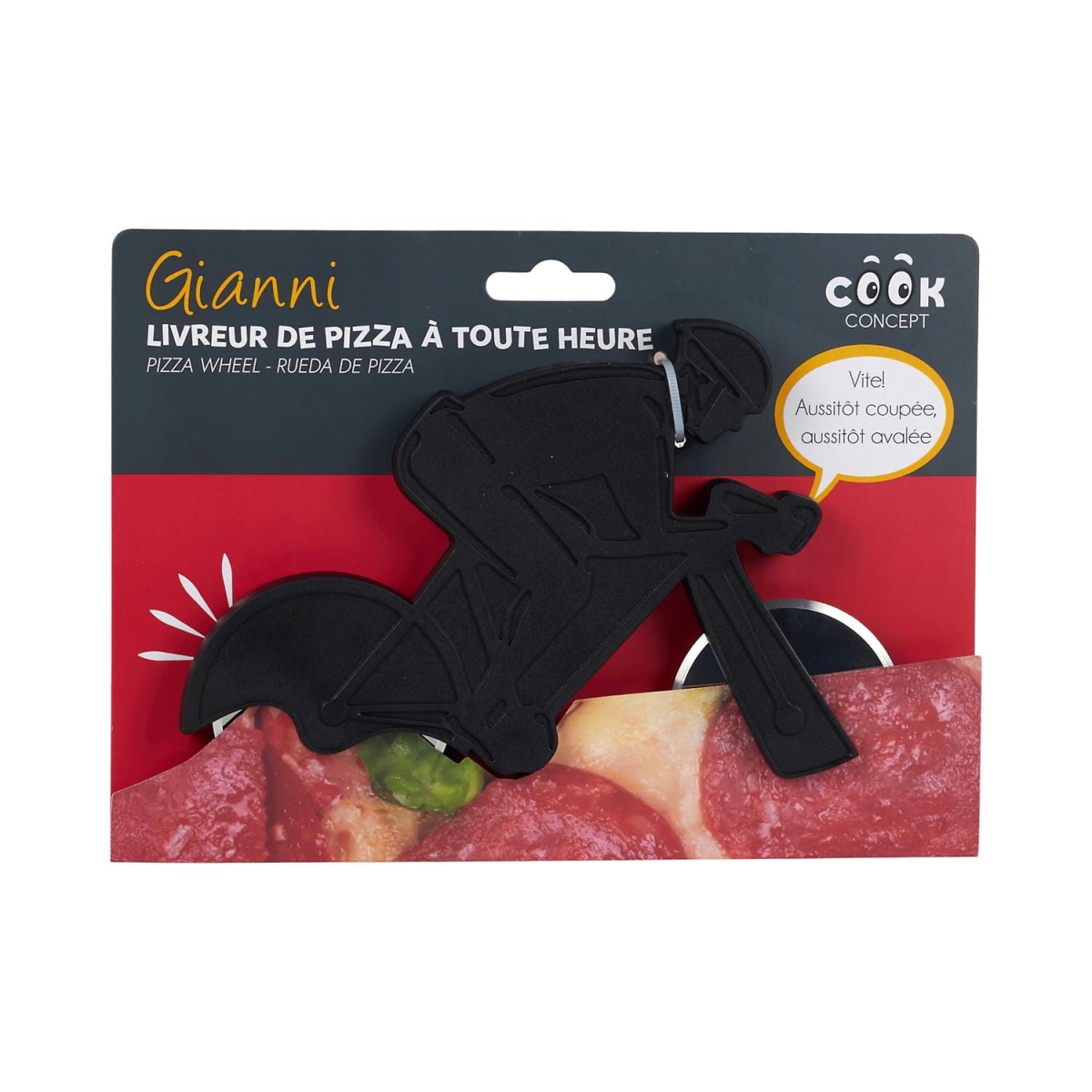 Nóż do pizzy Kolarz czarny