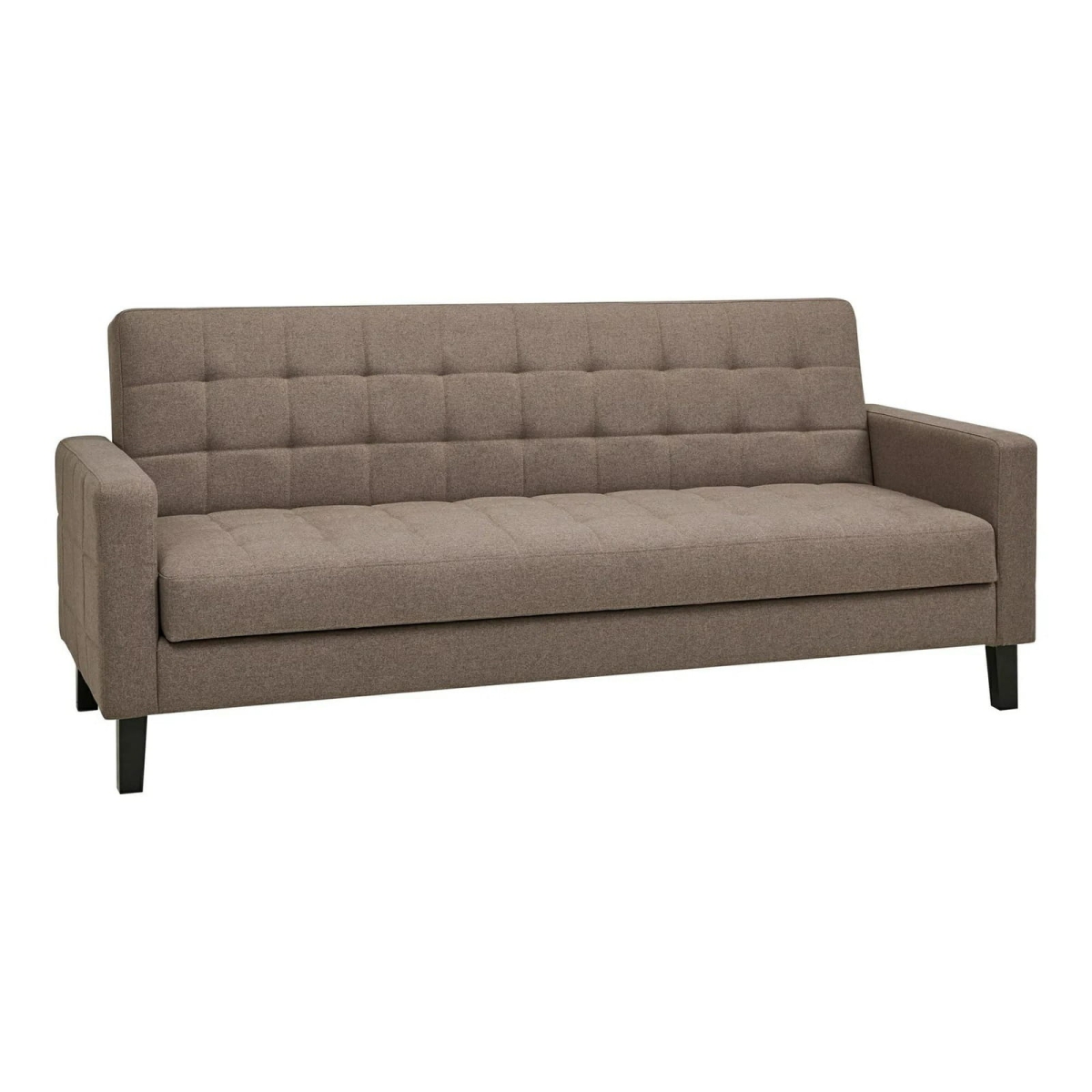 Sofa rozkładana Milton brązowa/ czarne