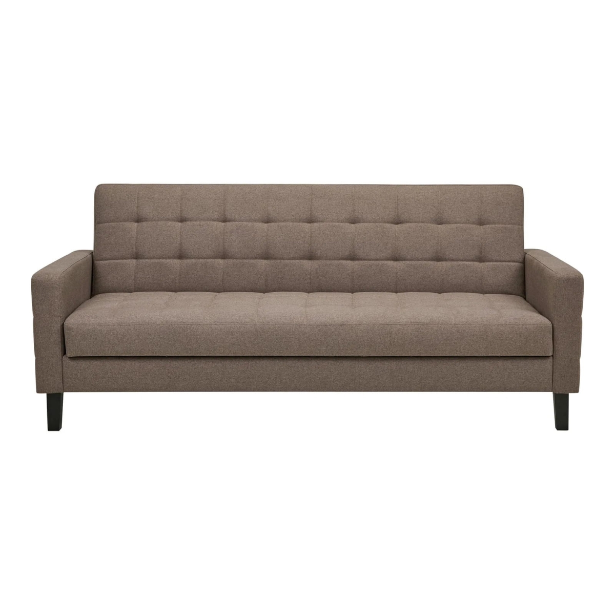 Sofa rozkładana Milton brązowa/ czarne