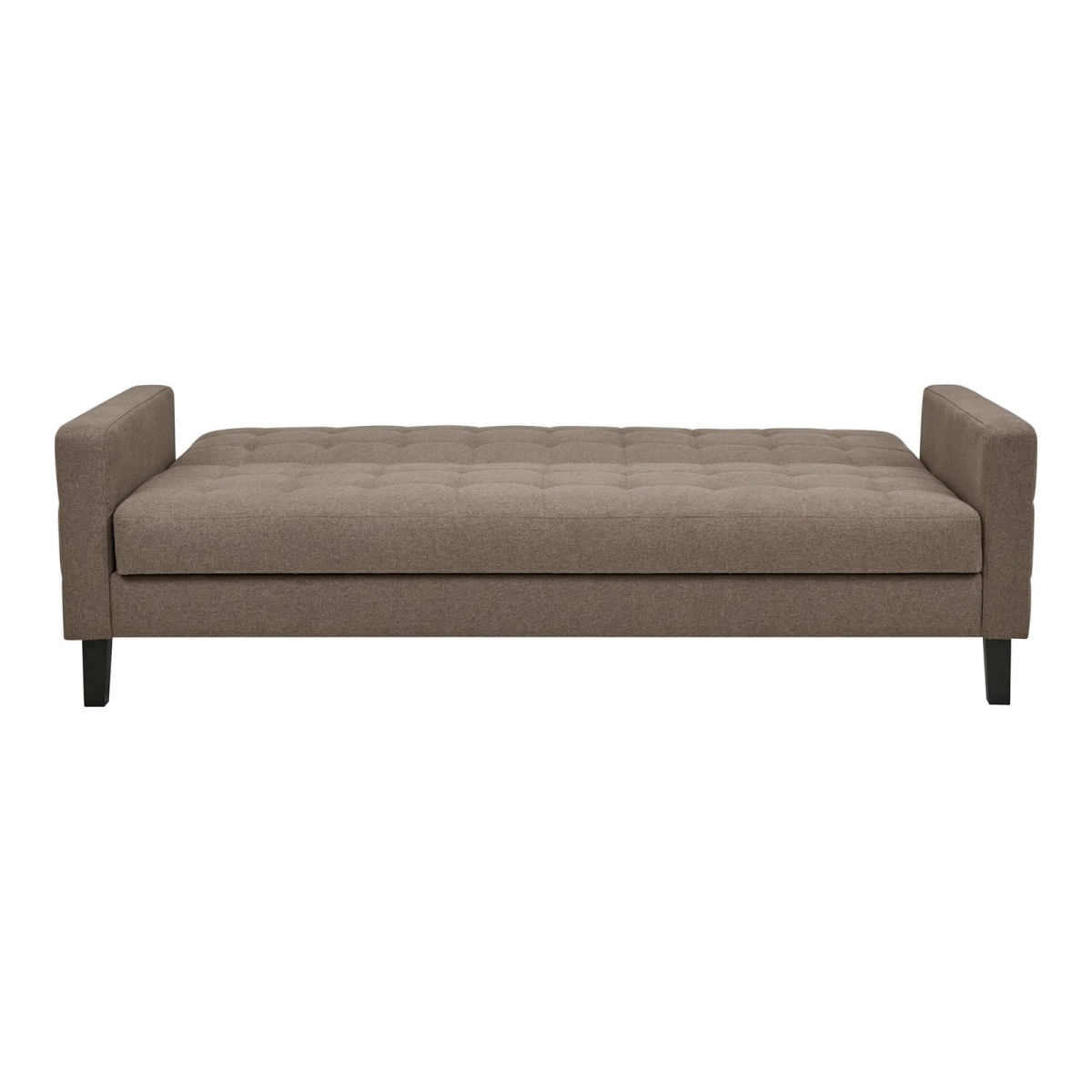 Sofa rozkładana Milton brązowa/ czarne