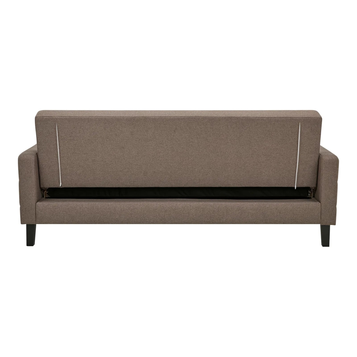Sofa rozkładana Milton brązowa/ czarne
