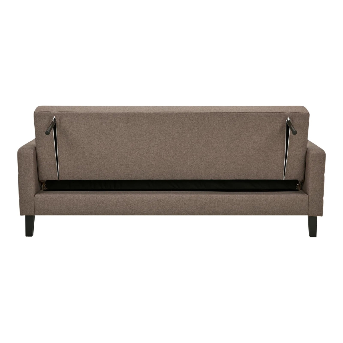 Sofa rozkładana Milton brązowa/ czarne