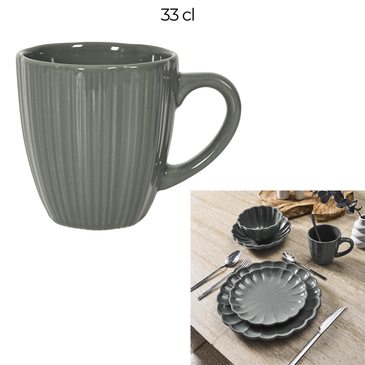 Kubek Calista kremowy 330ml