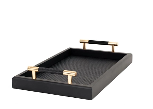 Taca dekoracyjna czarna Porto SHP