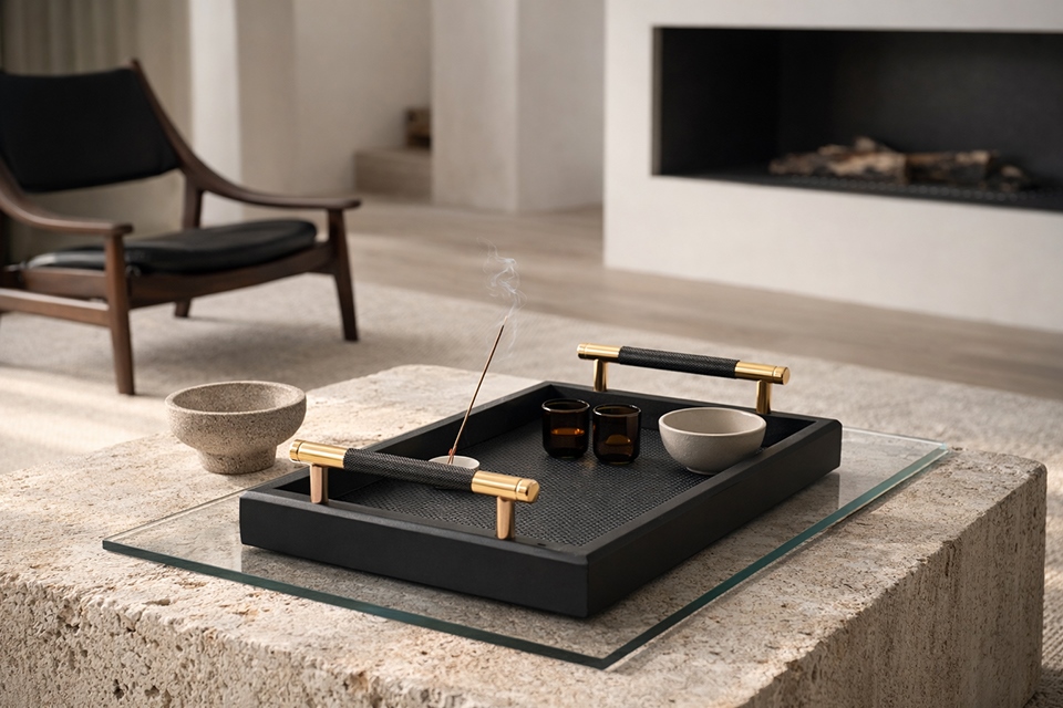 Taca dekoracyjna SHP PORTO czarna