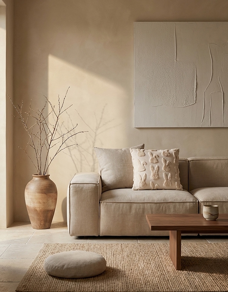 Poduszka dekoracyjna SHP BUNNIES beżowa